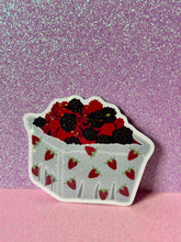 Load image into Gallery viewer, Farmer's Market Carton of Mixed Berries Vinyl Sticker