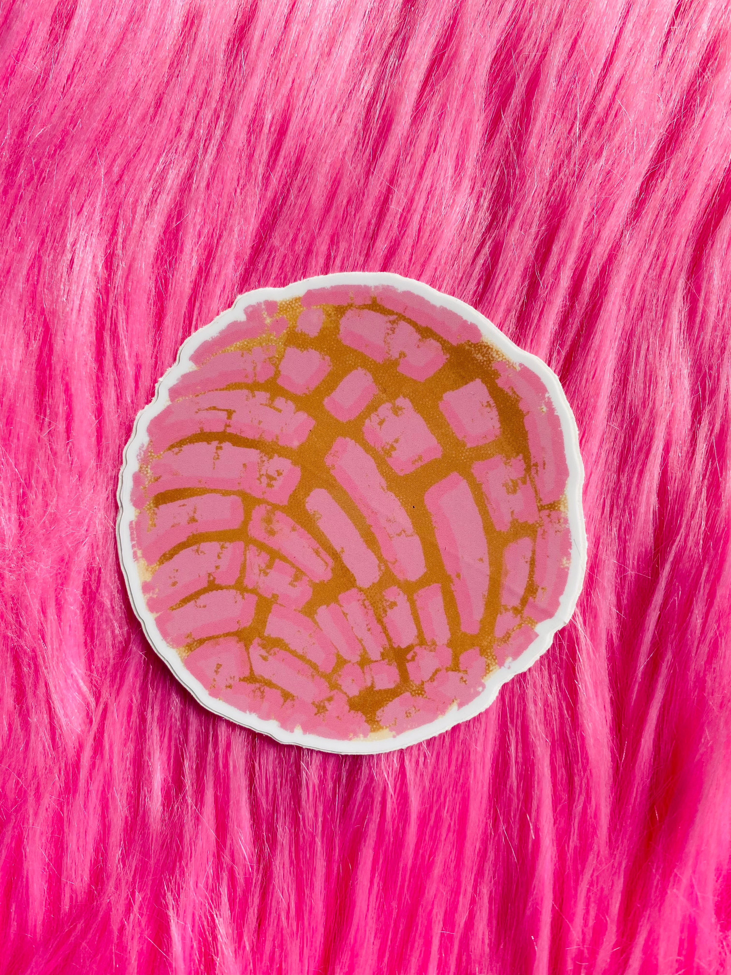 Badge Reel Handmade Pink Concha