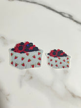 Load image into Gallery viewer, Farmer's Market Carton of Mixed Berries Vinyl Sticker