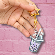 Load image into Gallery viewer, Space Bear Boba Keychain