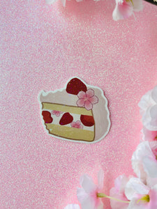 Sakura Strawberry Cake Sticker
