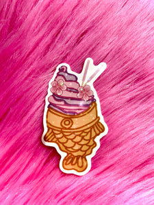 Sakura Taiyaki Ice Cream Sticker