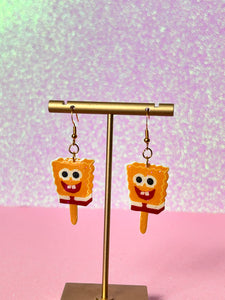 Spongebob Ice Cream Earrings