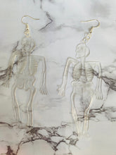 Load image into Gallery viewer, Glow in the Dark Jelly Skeletons Earrings
