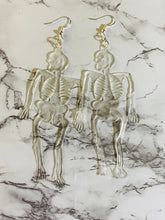 Load image into Gallery viewer, Glow in the Dark Jelly Skeletons Earrings
