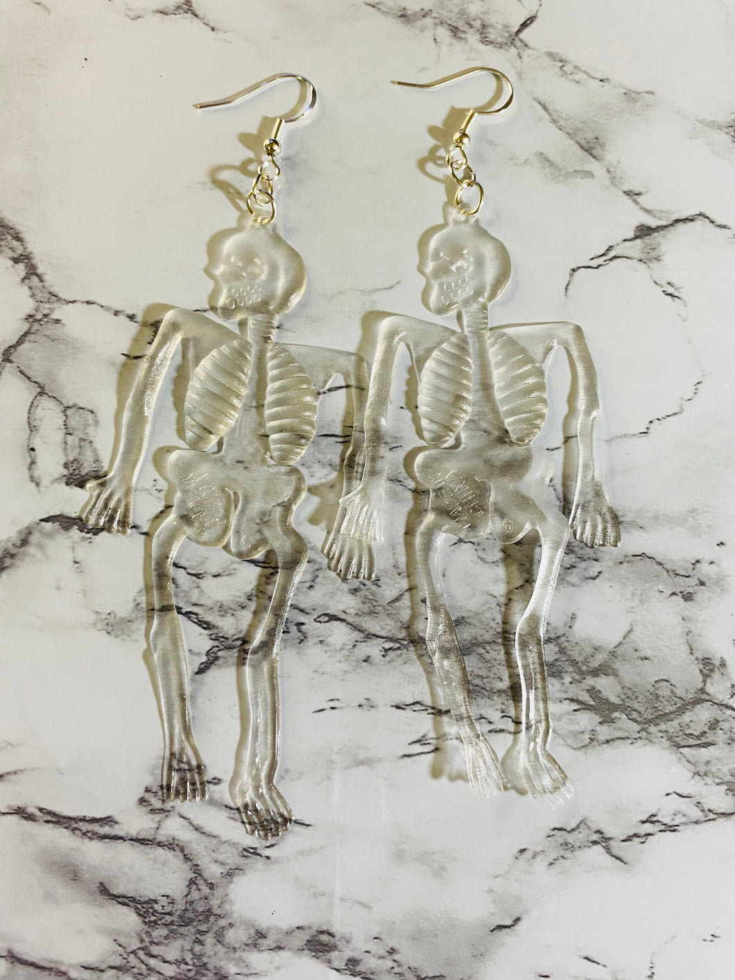 Glow in the Dark Jelly Skeletons Earrings
