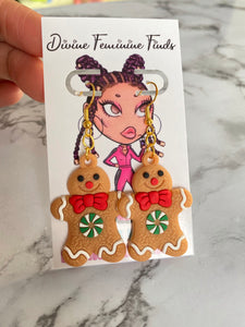 Gingerbread Cookie Earrings
