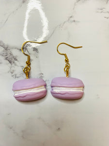 Pastel Half Macaron Earrings