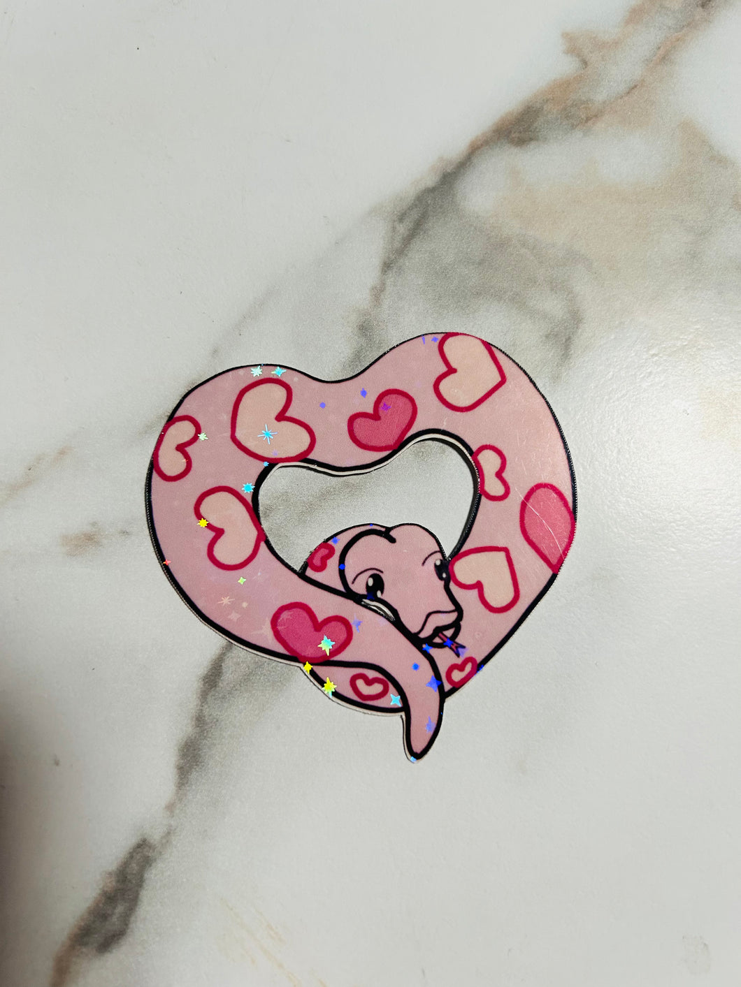 Python Heart Vinyl Sticker